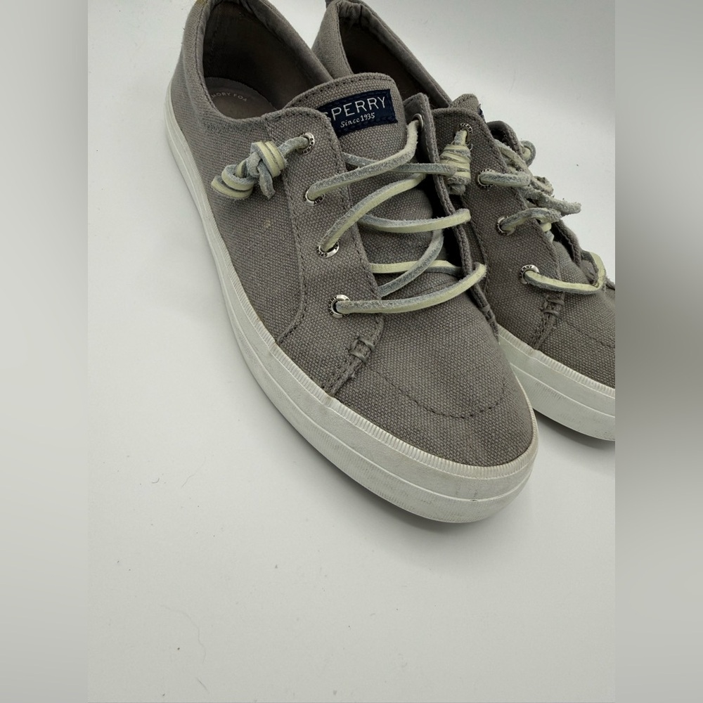 Sperry Women’s Canvas Boat Shoes Gray